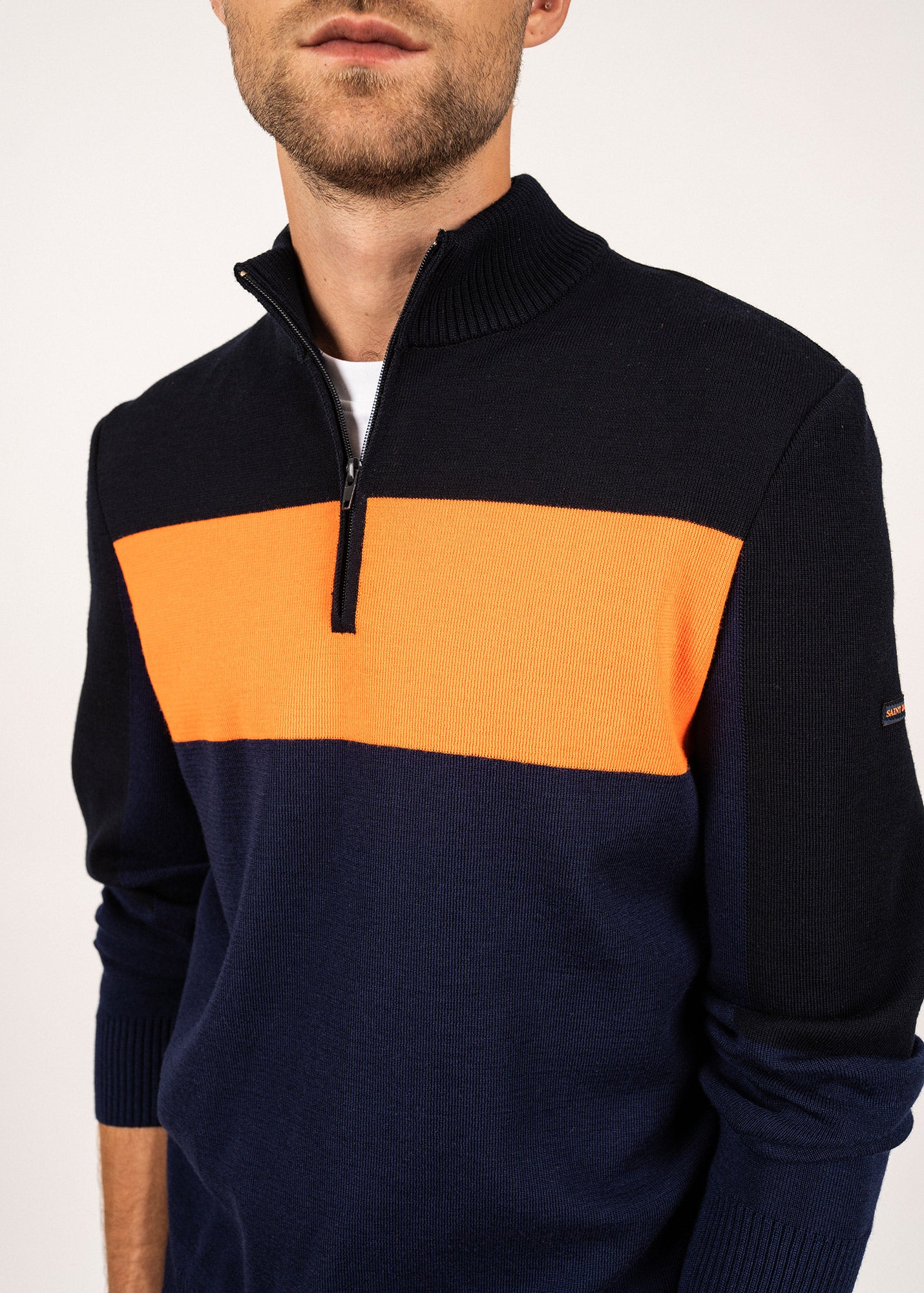Pull en laine à col montant Bayeux