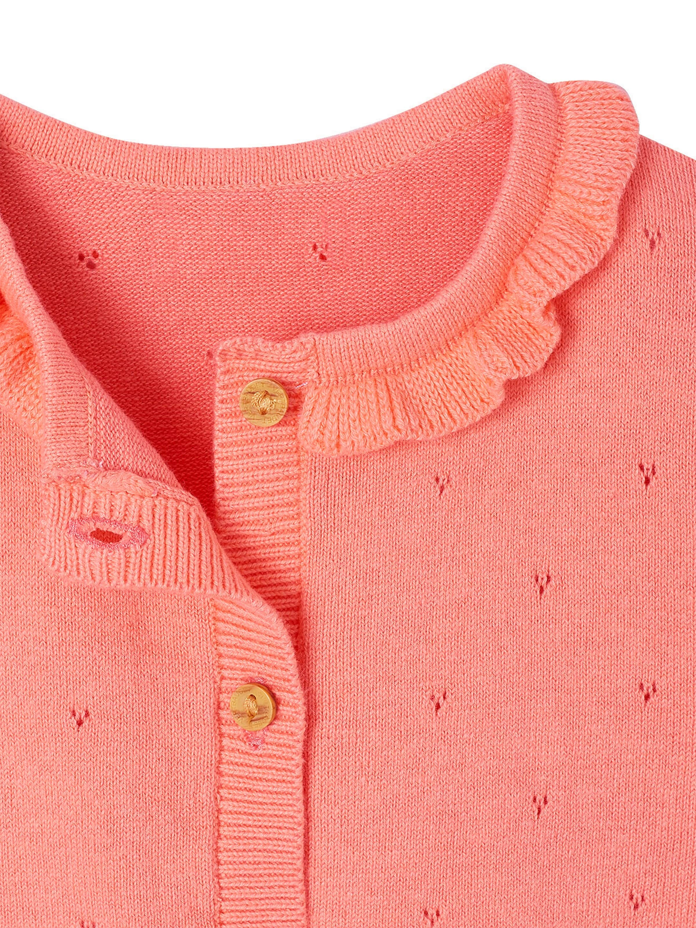 Vertbaudet Baby Strickjacke koralle