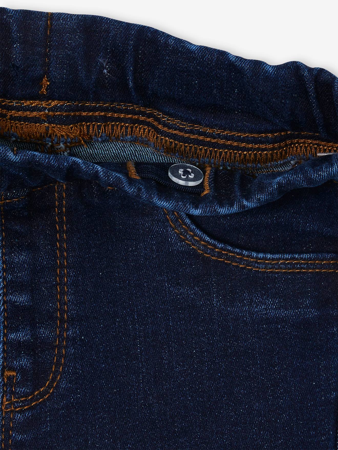 Calça jeans básica tregging para meninas cor pedra