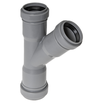 T-stuk 45° PPC grijs 32x32x32 mm