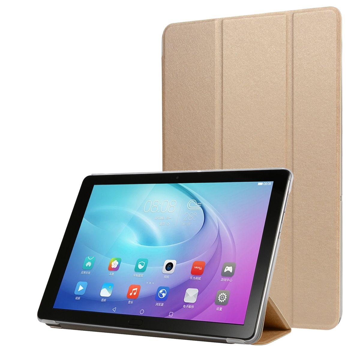 Schutz Tablet Hülle für Samsung Galaxy Tab A7 Case Cover Tasche Etuis Gold Neu