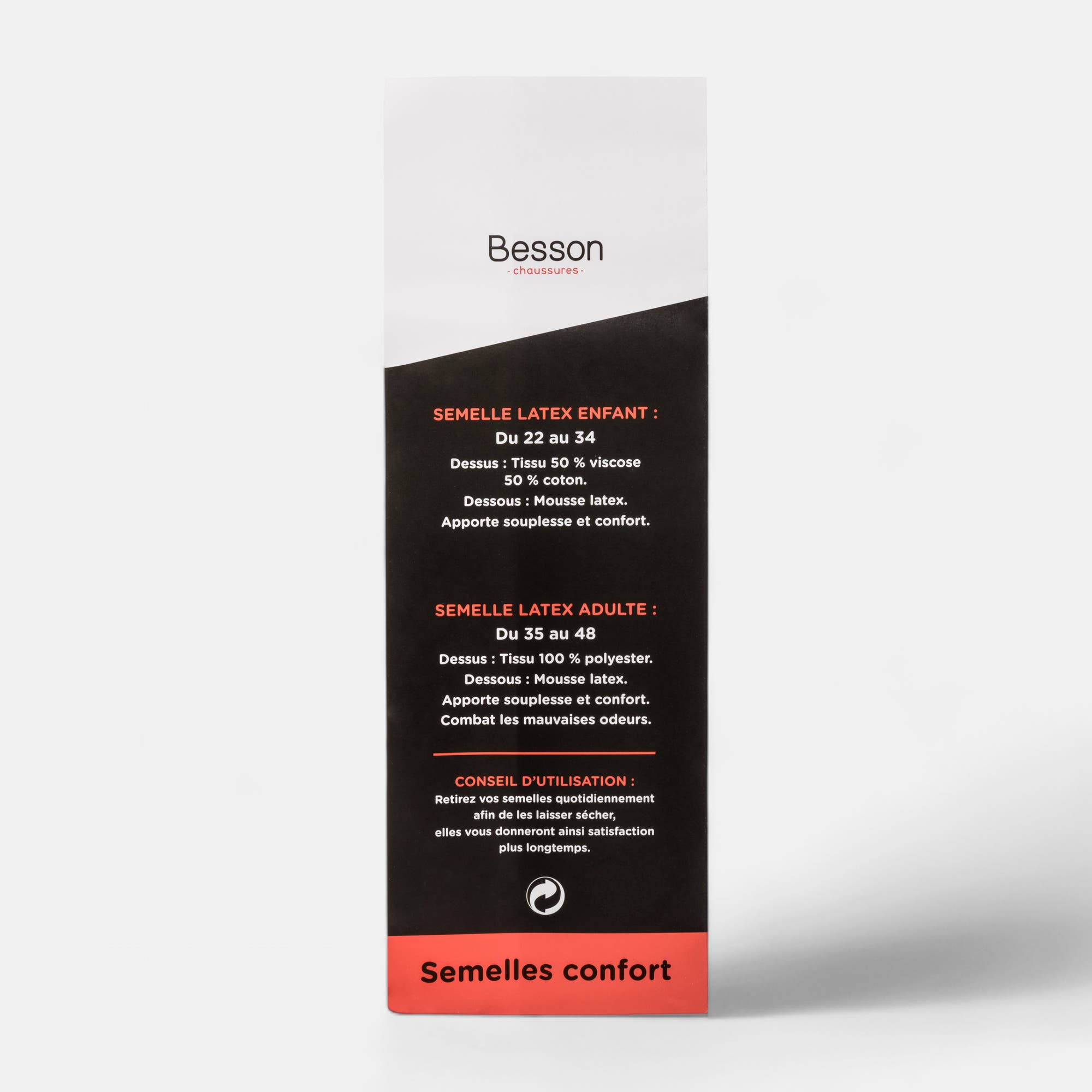Semelles latex 29 30 sans coloris