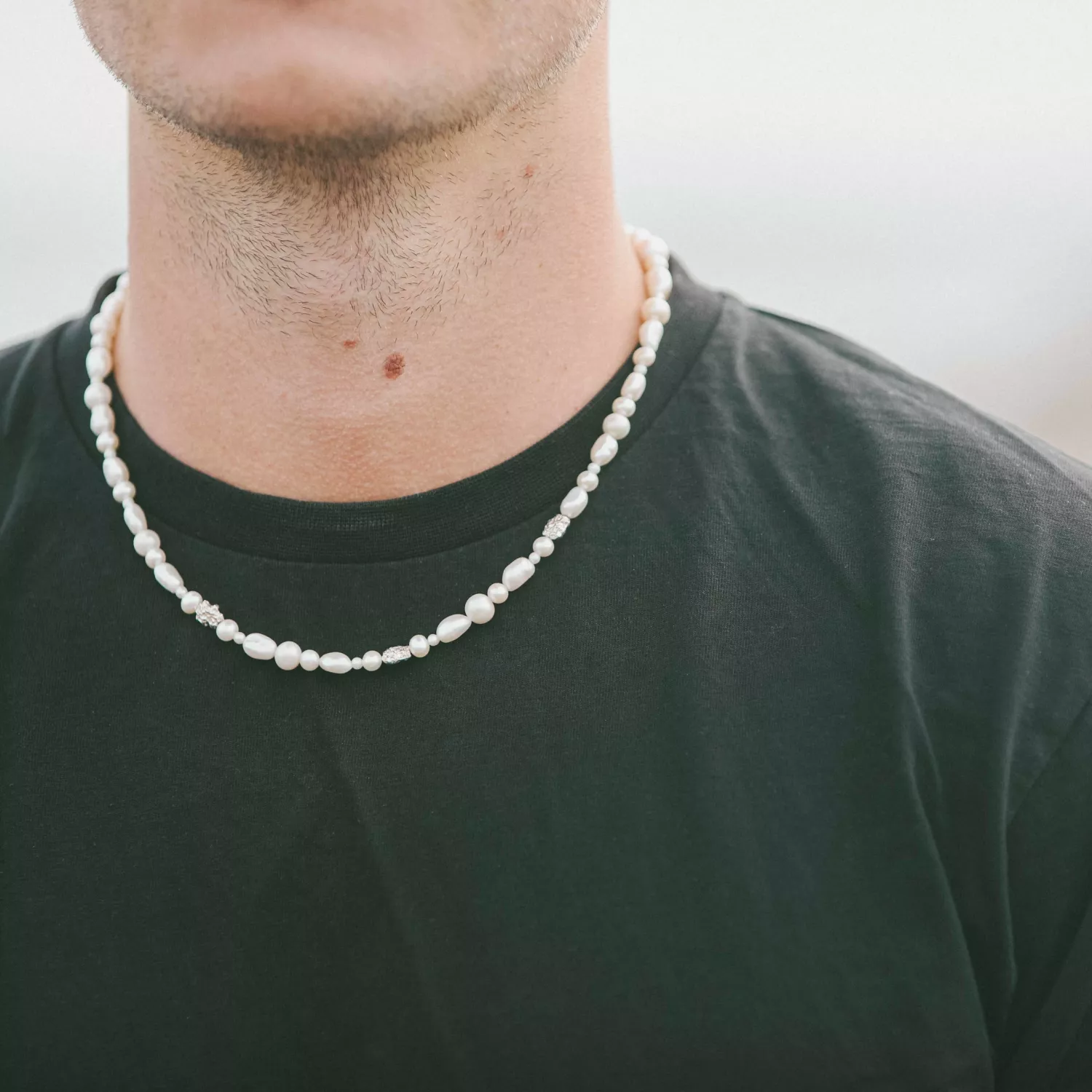 IX Studios Ocean Pearl Halskæde 22 kt. Sølv DMM0334SL