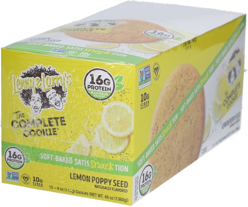 Lenny & Larry's - The Complete Cookie - Lemon Poppy Seed - Vegan - 16 g Eiwit