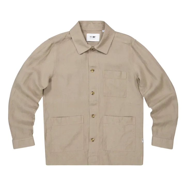 NN. 07 Veste Lin Olav 1196 | Grège