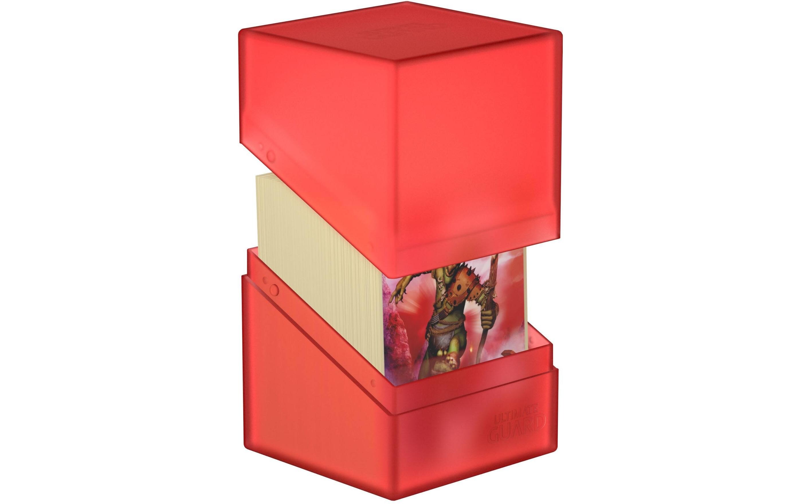 Kartenbox Boulder Deck Case Standardgrösse 100+ RubyHandliche und feste Kartenbox mit Soft-Touch-Oberfläche