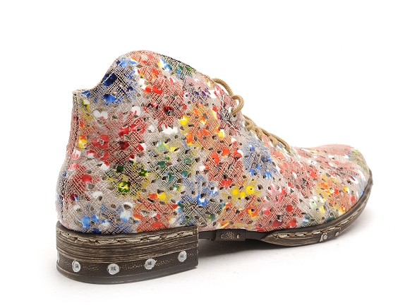 Rieker boots bottine plates femme m1835 multicolore