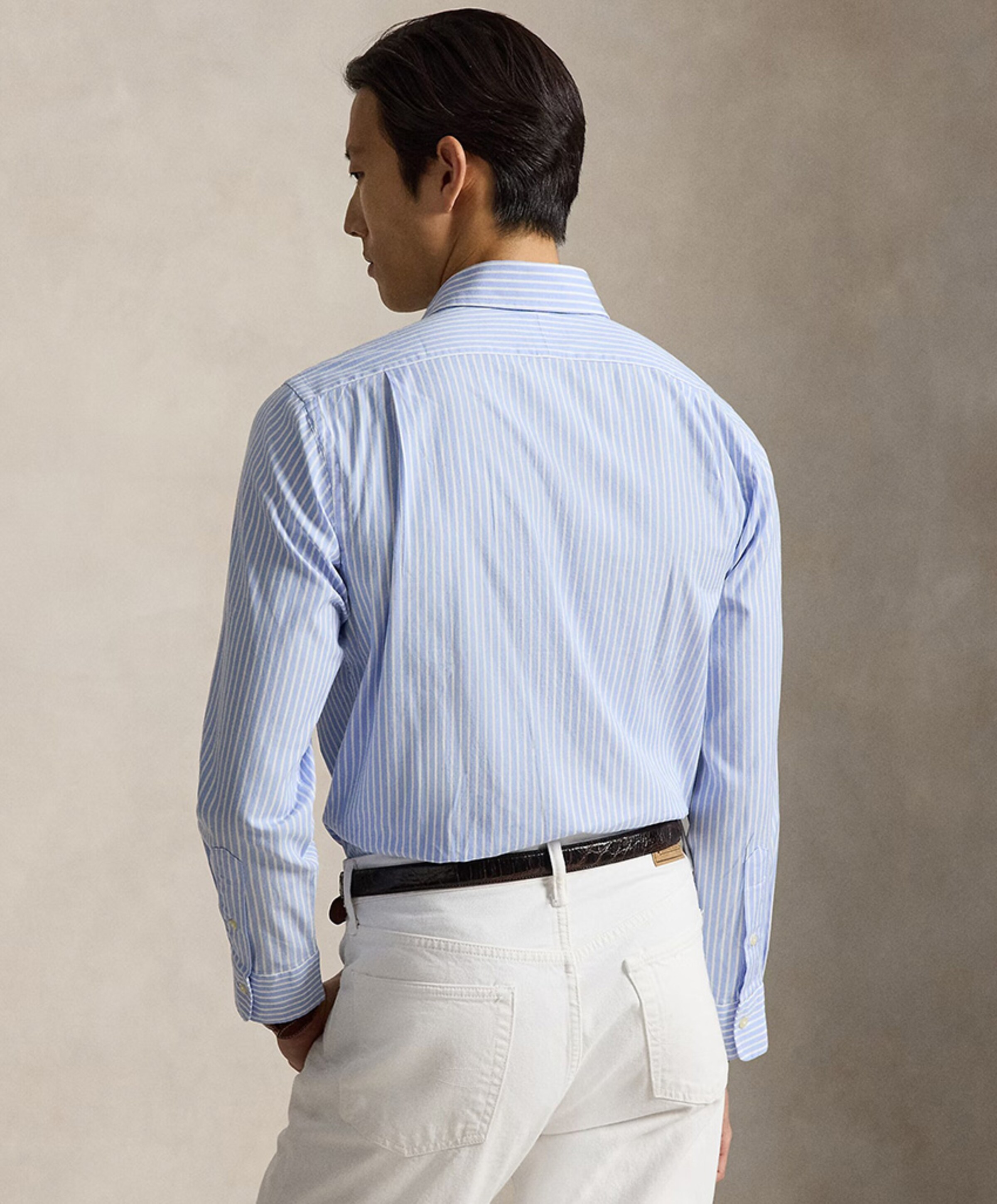 Ralph Lauren Heren overhemd lange mouw blauw