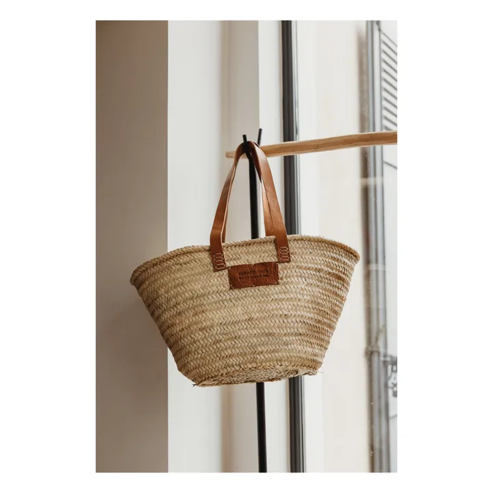 Cosydar Panier avec anse en cuir