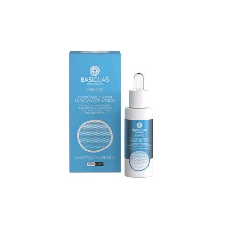 BasicLab Esteticus Feuchtigkeitsspendendes straffendes Gesichtsserum 30 ml