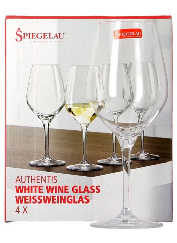 4 Verres Authentis 02 avec pied sérigraphié Les Passionnés du Vin Polyvalent 42 cl - Spiegelau (4400182) - Spiegelau