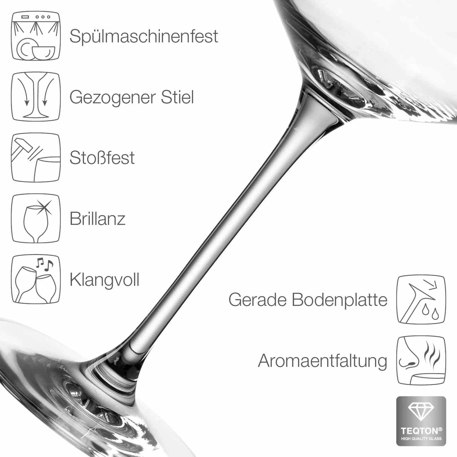 Leonardo Rotweingläser geeicht Puccini Gastro-Edition 0,2 l 6er Set