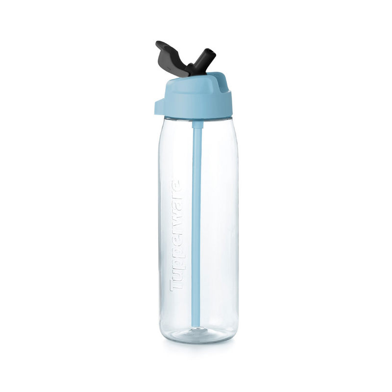 Premium EcoEasy mit Trinkhalm 750 ml Nachhaltige Trinkflasche mit Trinkhalm für unterwegs