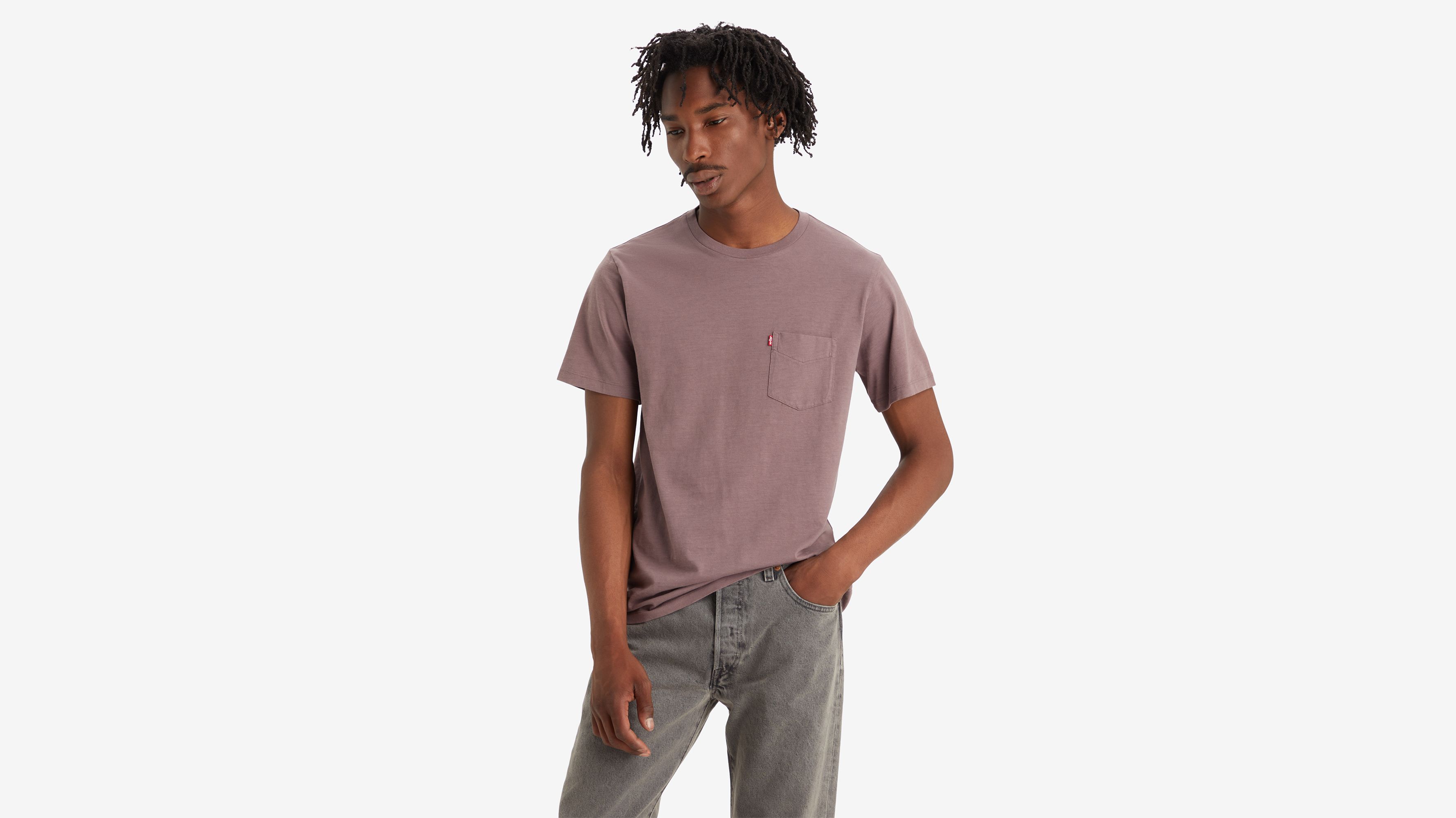 T-shirt à poche classique - Sparrow - Marron