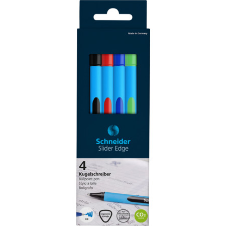 Schneider Slider Edge 4er-Etui Kugelschreiber - XB