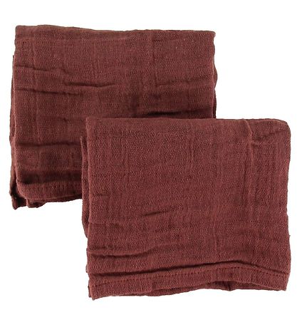 Pippi Baby Spucktücher - 8er-Pack - 65x65 cm - Mahagoni