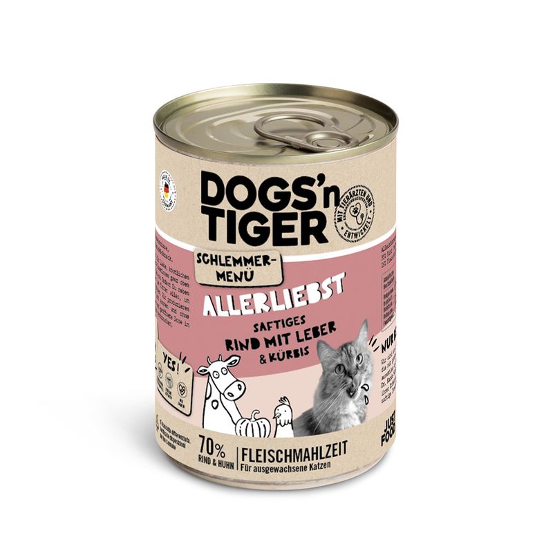 Lot Dogs'n Tiger Menu gourmet 12 x 400 g