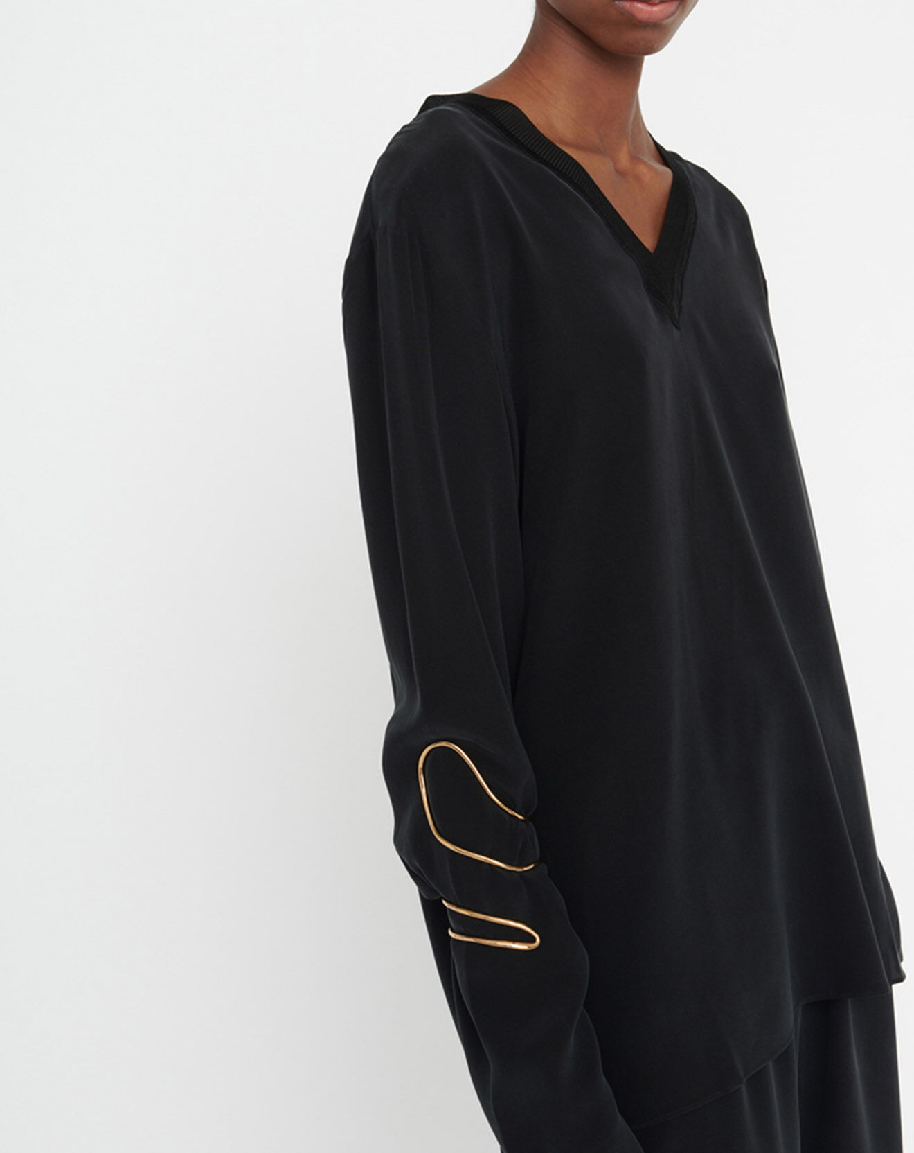 Zapa Blouse 100% Soie Teodore noire