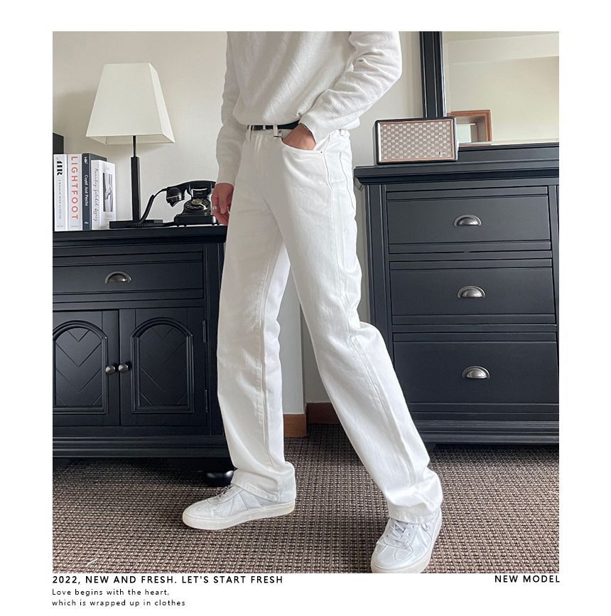 Okwano - Mid Rise Wide Leg Jeans