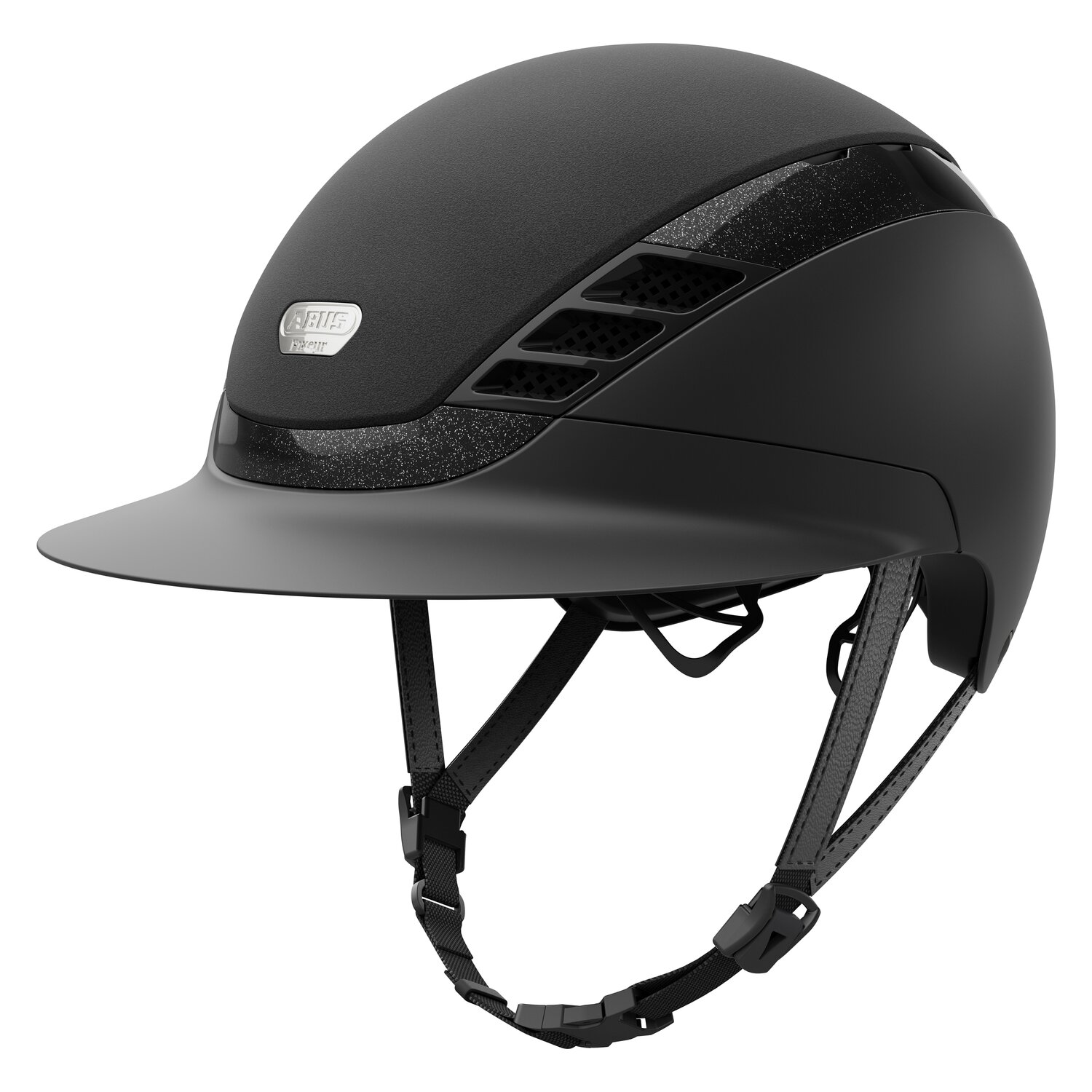 ABUS PIKEUR Reithelm AirLuxe Supreme Lady Vizor  - black