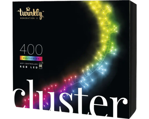 Twinkly cluster lichtketting 400 LED's 6 m, BT + WiFi