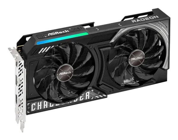 Asrock AMD Radeon RX 9060 XT Challenger 16GB OC, Radeon RX 9060 XT, 16 GB, GDDR6, 128 Bit, 7680 x 4320 pixel, PCI Express x16 5.0