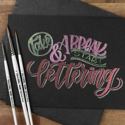KUM® Memory Point® Brushlettering-Pinselset, 3-teilig