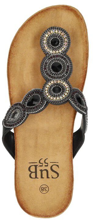 Sub55 Teenslippers zwart