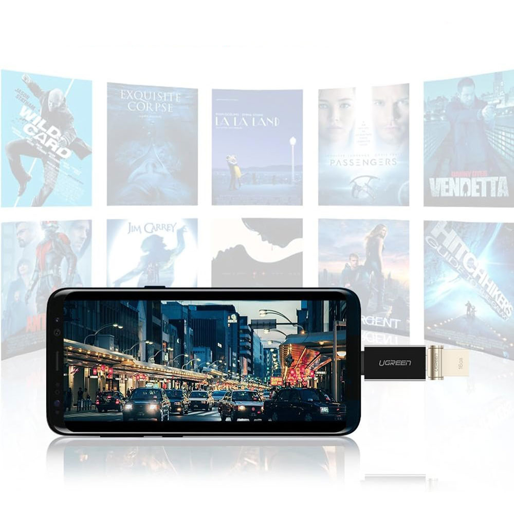 USB C (m) auf USB A (w) Daten Adapter Stecker (5 Gbit/s) (20808) - Schwarz