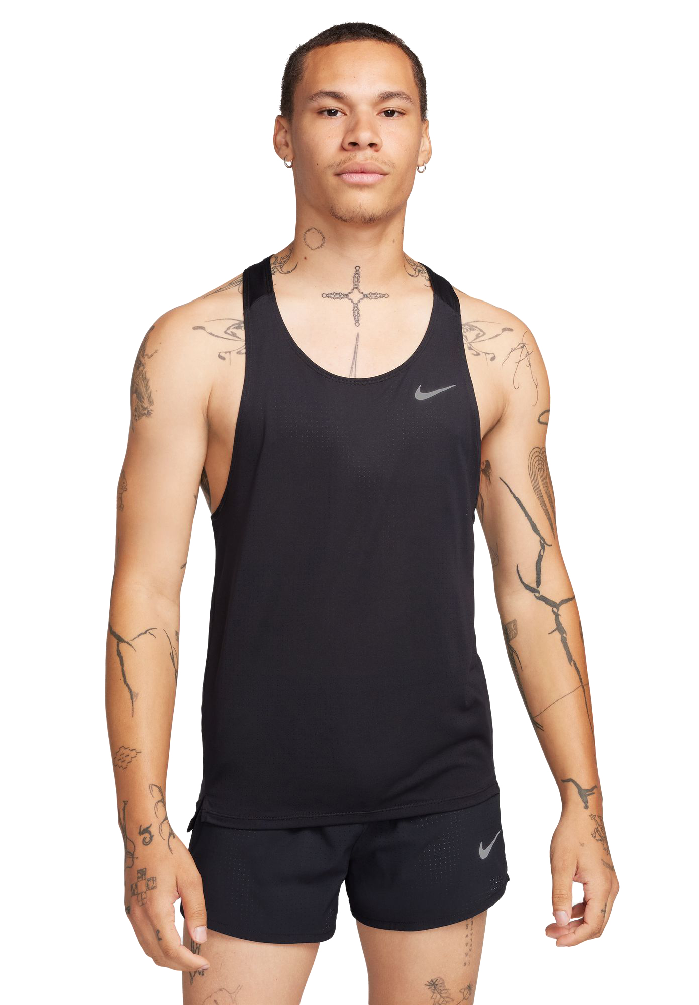 Fast Running Tank Top Herre 010/Black/Reflective Silver