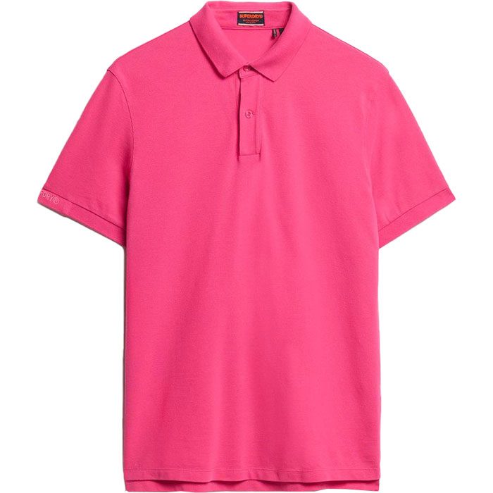 Superdry City Pique Polo Shirt Herren raspberry pink