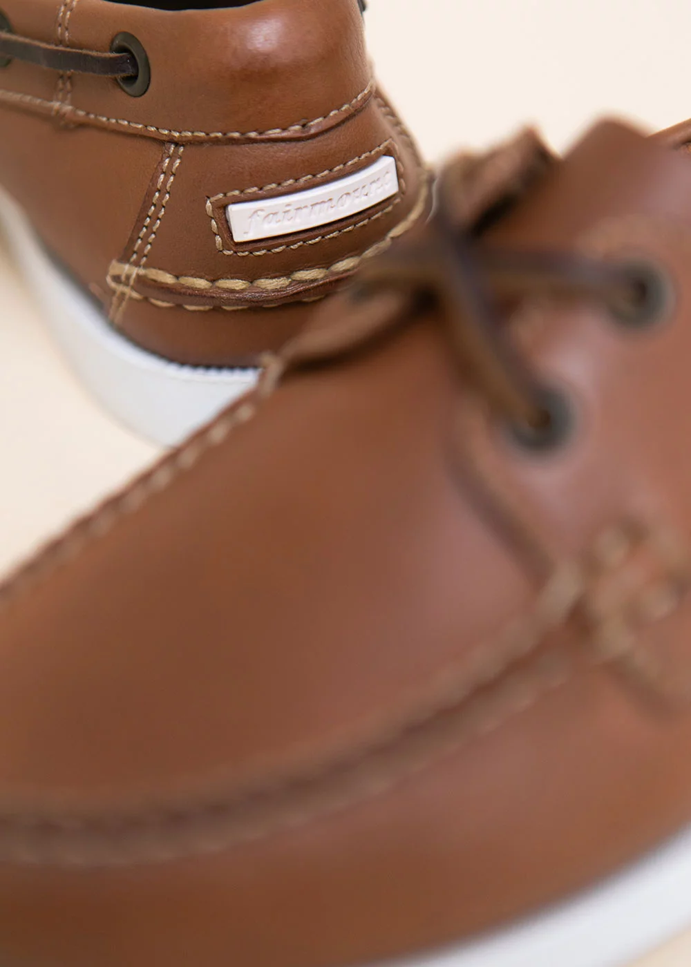 MOCASSIN BOAT SHOE CUIR GOLD