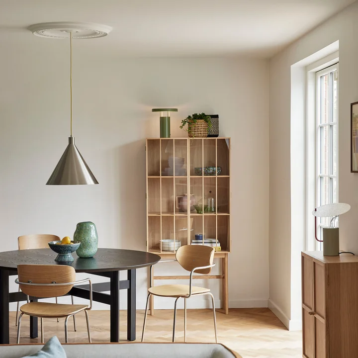 Hübsch Interior - Yama Pendelleuchte, nickel