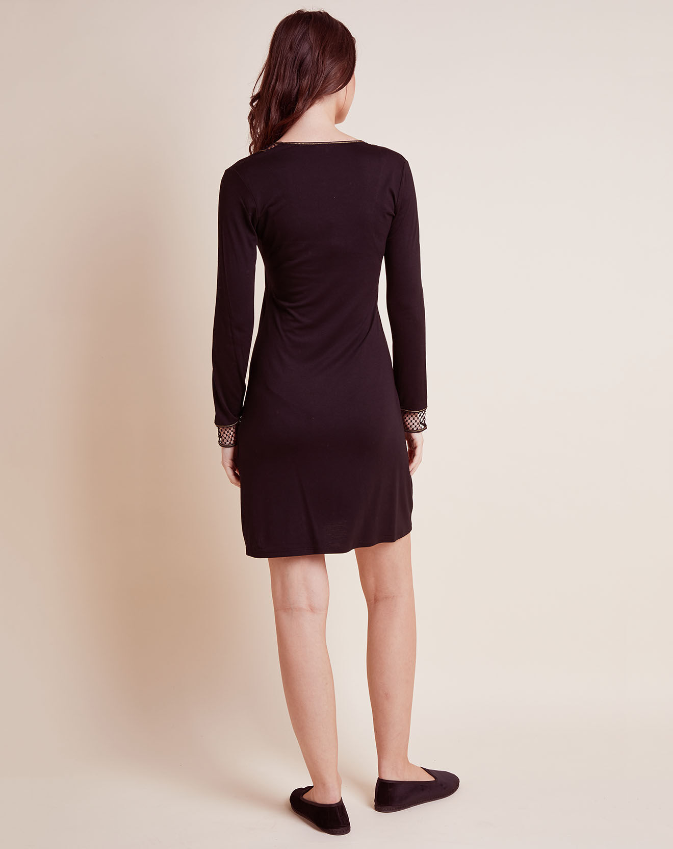 Le Chat Chemise de nuit Moonlight noire