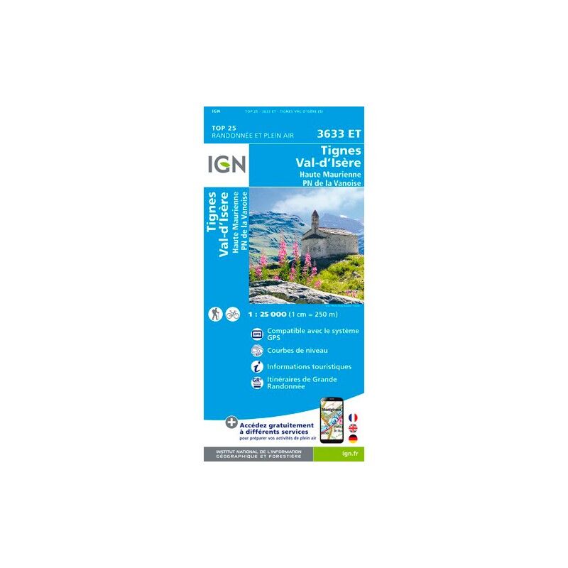 Tignes - Val D'Isère - Haute Maurienne (P.N.V) - Carte topographique