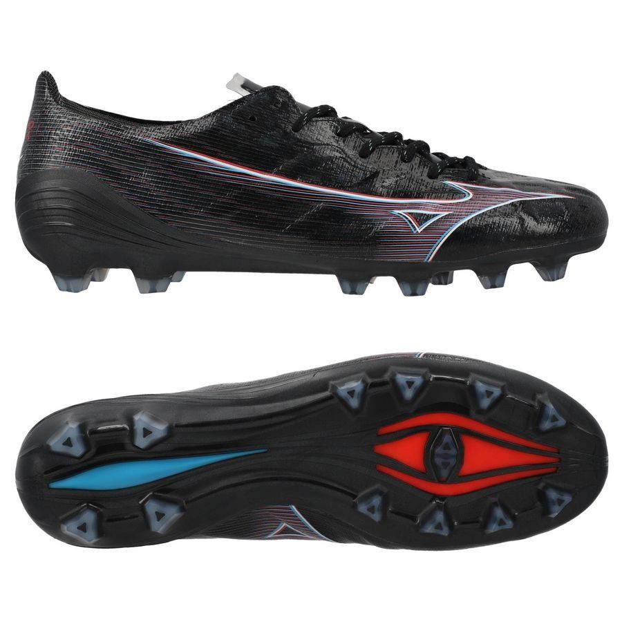 Mizuno Alpha Elite FG/AG Black Pack - Noir/Rouge/Bleu
