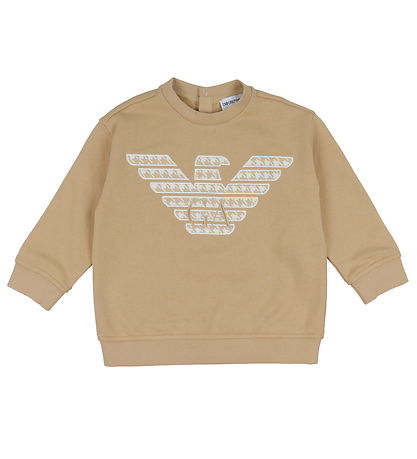 Emporio Armani Sweatshirt - Zenzero Chiaro m. Weiß