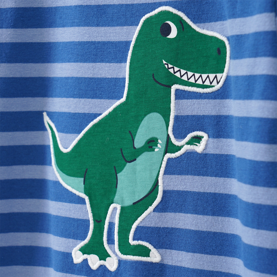 Topolino Jungen Langarmshirt mit Dino-Applikation blau / hellblau