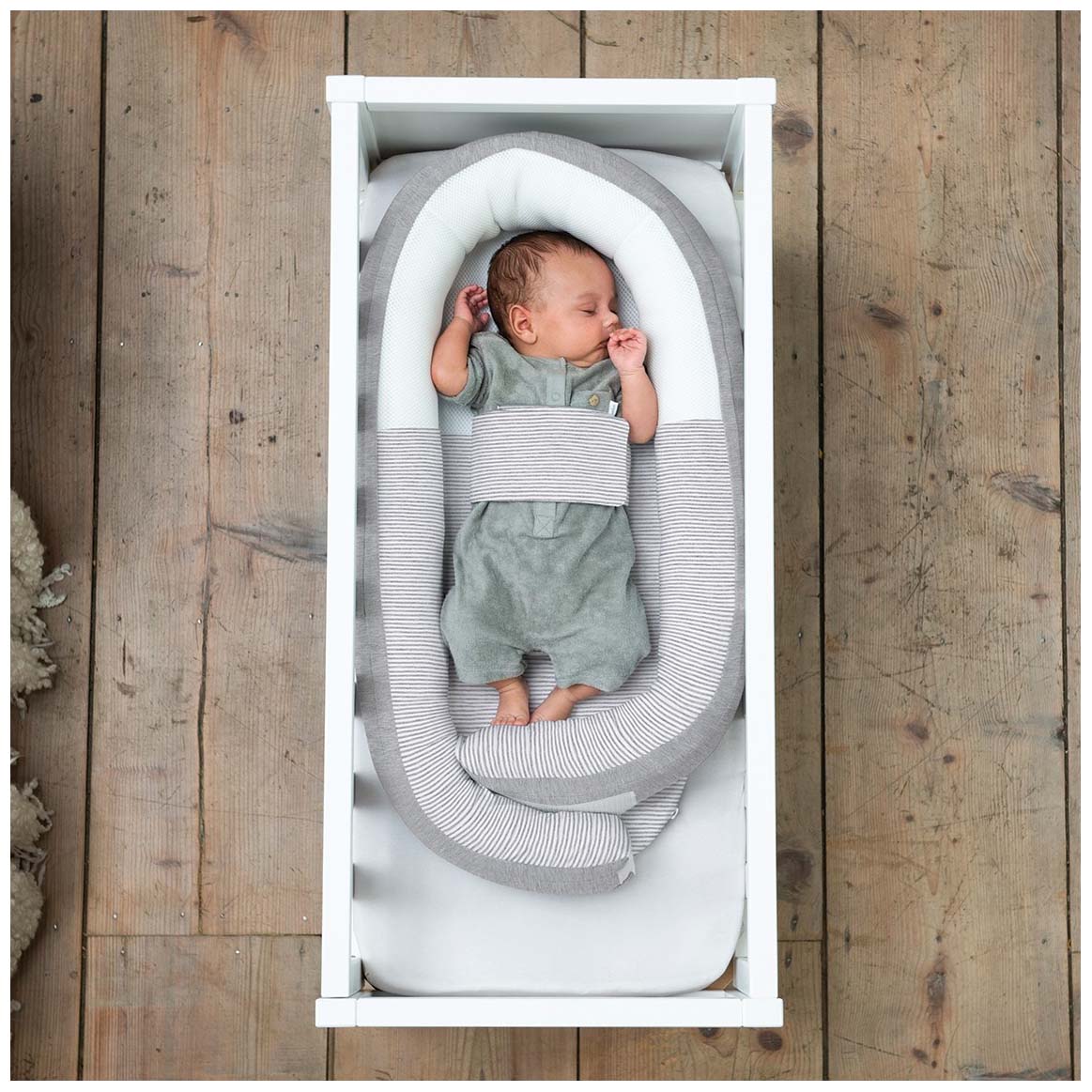 Doomoo cocoon babynestje grijs - babynestjes - Prénatal
