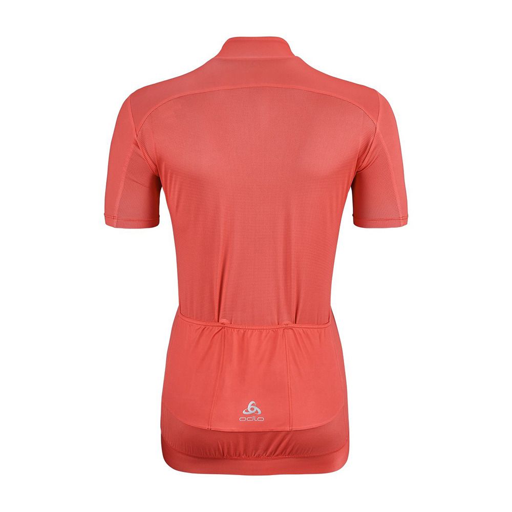 Odlo ZEROWEIGHT CHILL-TEC - Maillot Femme cayenne
