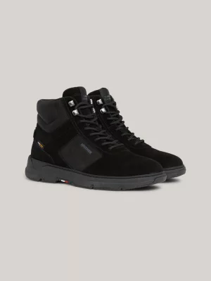 Botas de cano curto híbridas com cadarço em couro CORDURA