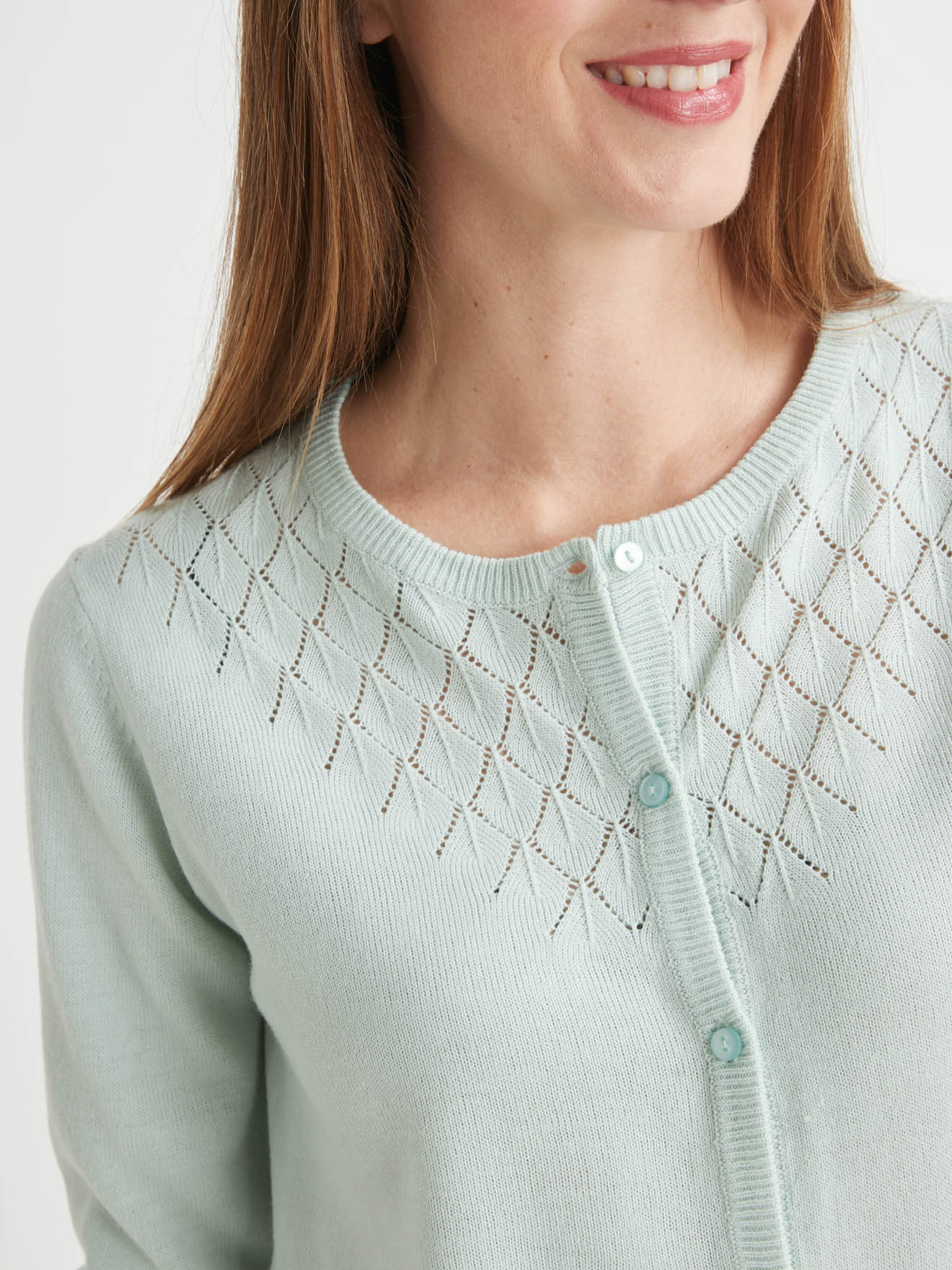 Cardigan maille ajourée