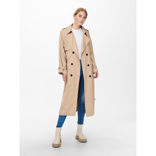 ONLY Chloe Trenchcoat, Tannin, XL