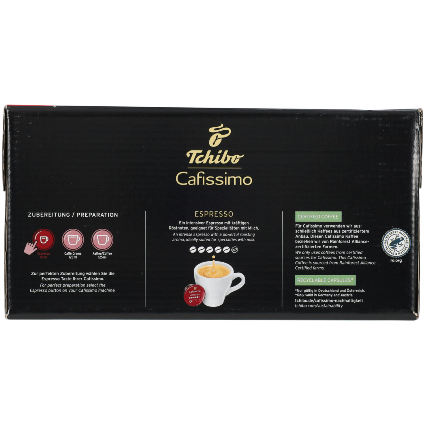 Tchibo Cafissimo Espresso kräftig 96 Kapseln
