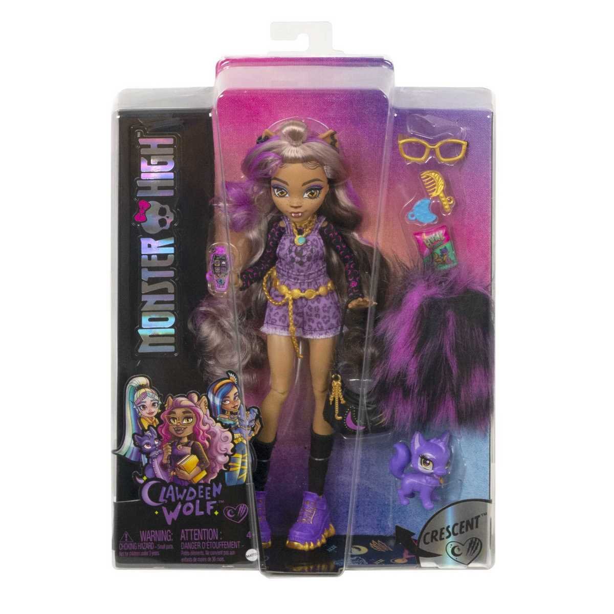 Monster High - Poupée mannequin Clawdeen Wolf et son chat