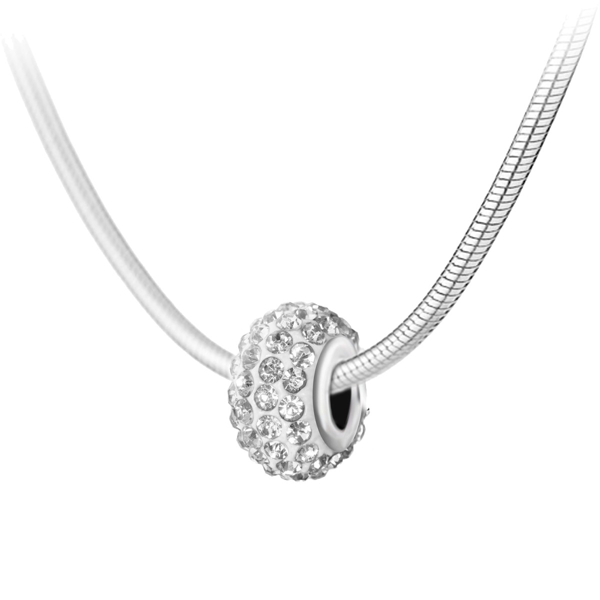 Collier - Acier inoxydable & cristaux