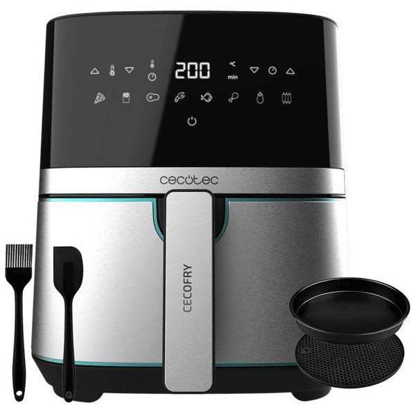 Fritadeira Cecotec Cecofry Full Inox 5500 Pro 5.5L   Acessórios