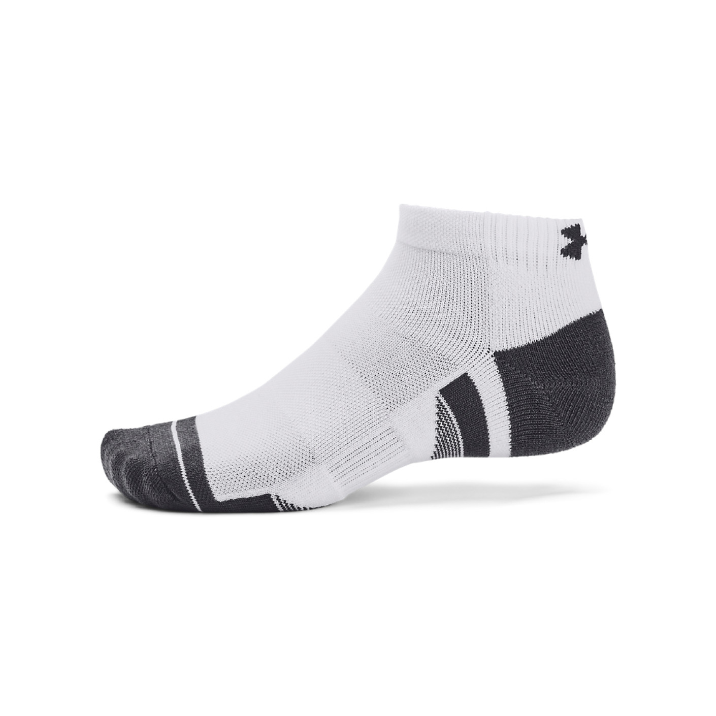 Under Armour Performance Tech Korte Sportsokken 3-Pack Wit Grijs
