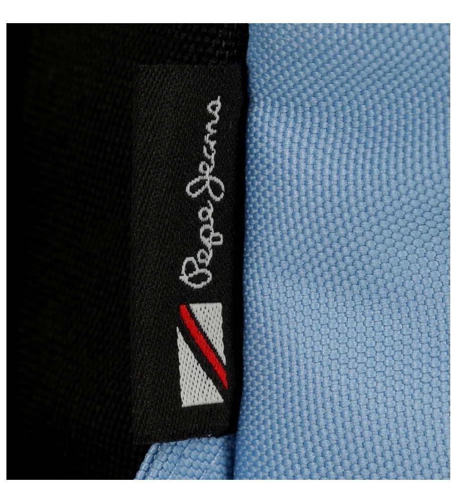 Mochila para computador Pepe Jeans Aris Colorful com dois compartimentos, azul