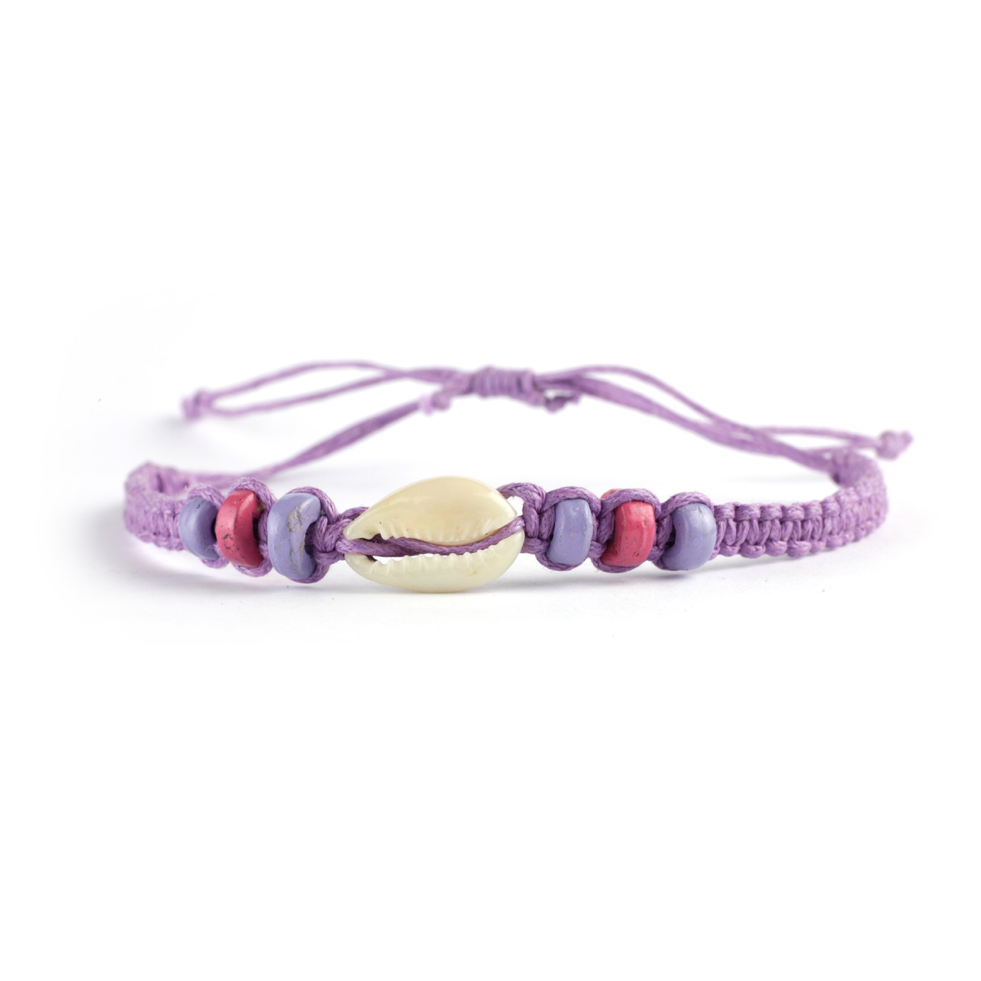 Armband mit Muschel, rosa, lila günstig bestellen